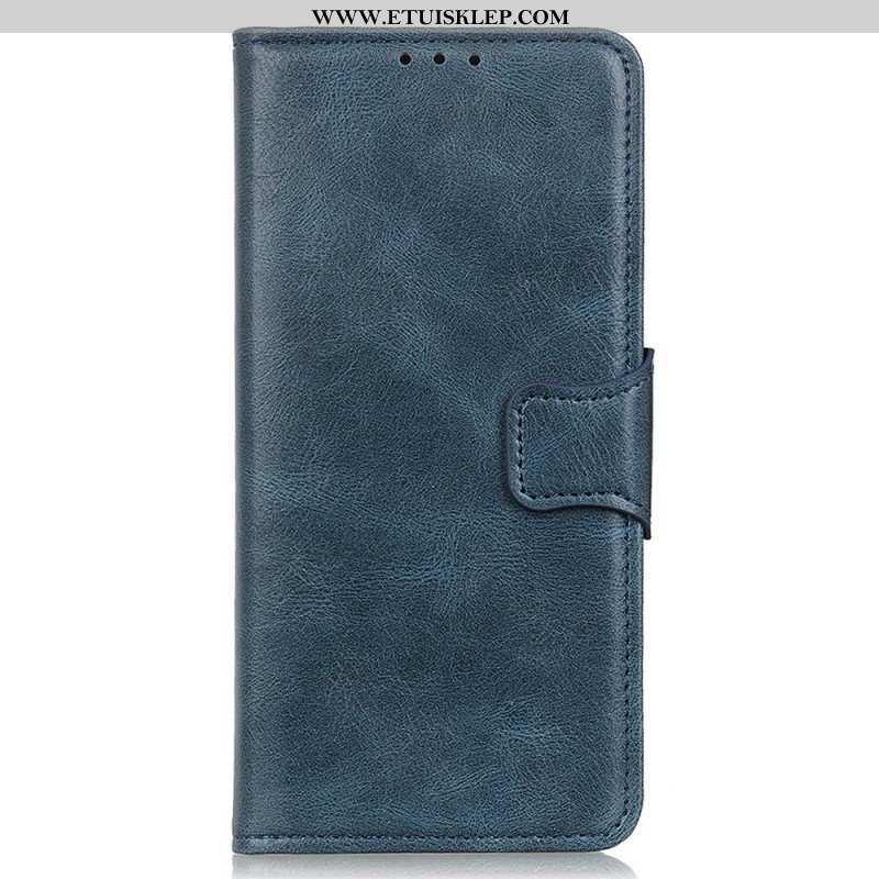 Etui Folio do iPhone 14 Pro Stylowe Skórzane Zapięcie Dwustronne